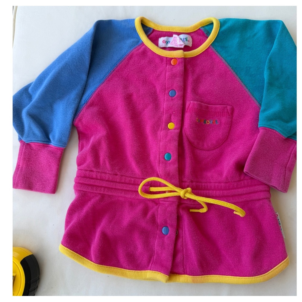Vintage Gymboree Colorblock Snap Front Cardigan  Size XS